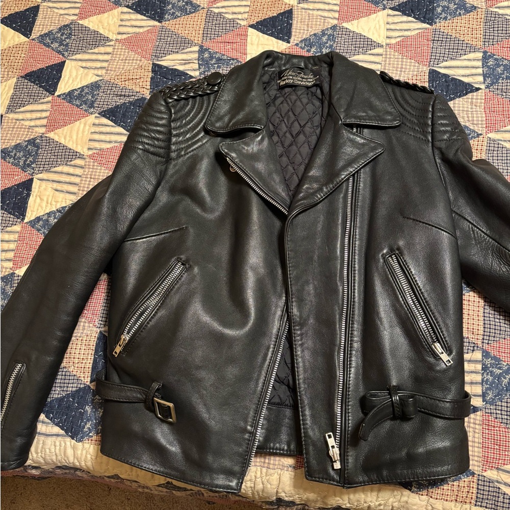Vintage woman’s Harley Davidson leather jacket